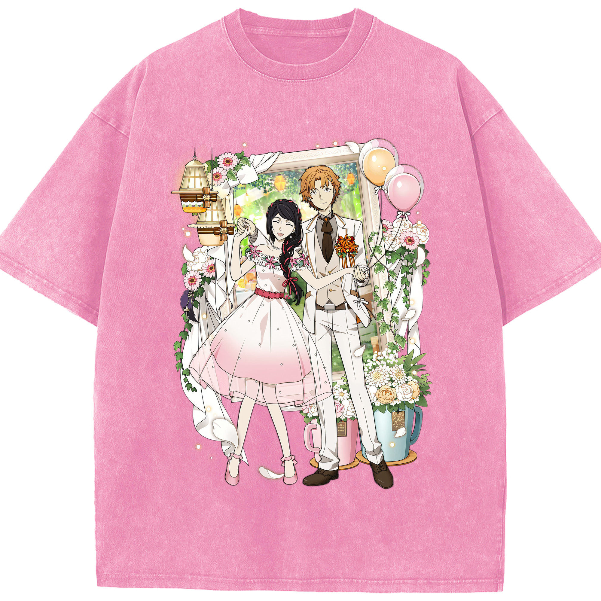 （画像用） 文豪ストレイドッグス Bungo Stray Dogs 綿100% ヴィンテージ風 半袖Tシャツ（フロントプリント）